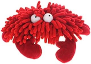 Multipet Sea Shammie Plush Crab Dog Toy, Red