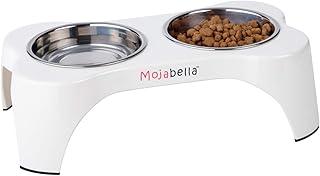 Melamine Raised Dog Cat Food and Water Bowl Stand Feeder
