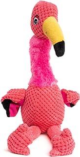 fabdog Floppy Flamingo Squeaky Dog Toy