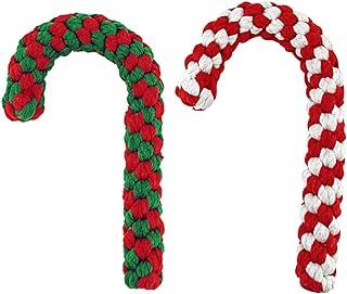 Candy Cane Rope Toy,Puppy Chew dog toys and Christmas Decoration