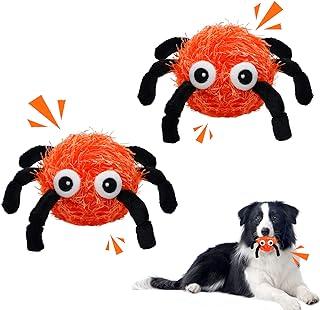 Bellerata 2 Pack Halloween Spider Dog Toys